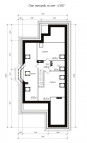 Проект коттеджа с мансардой для узкого участка Rg3819 План4